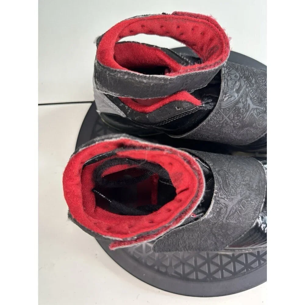 Size 5Y Air Jordan 20 OG GS Stealth 2005 Black Red 310456-001